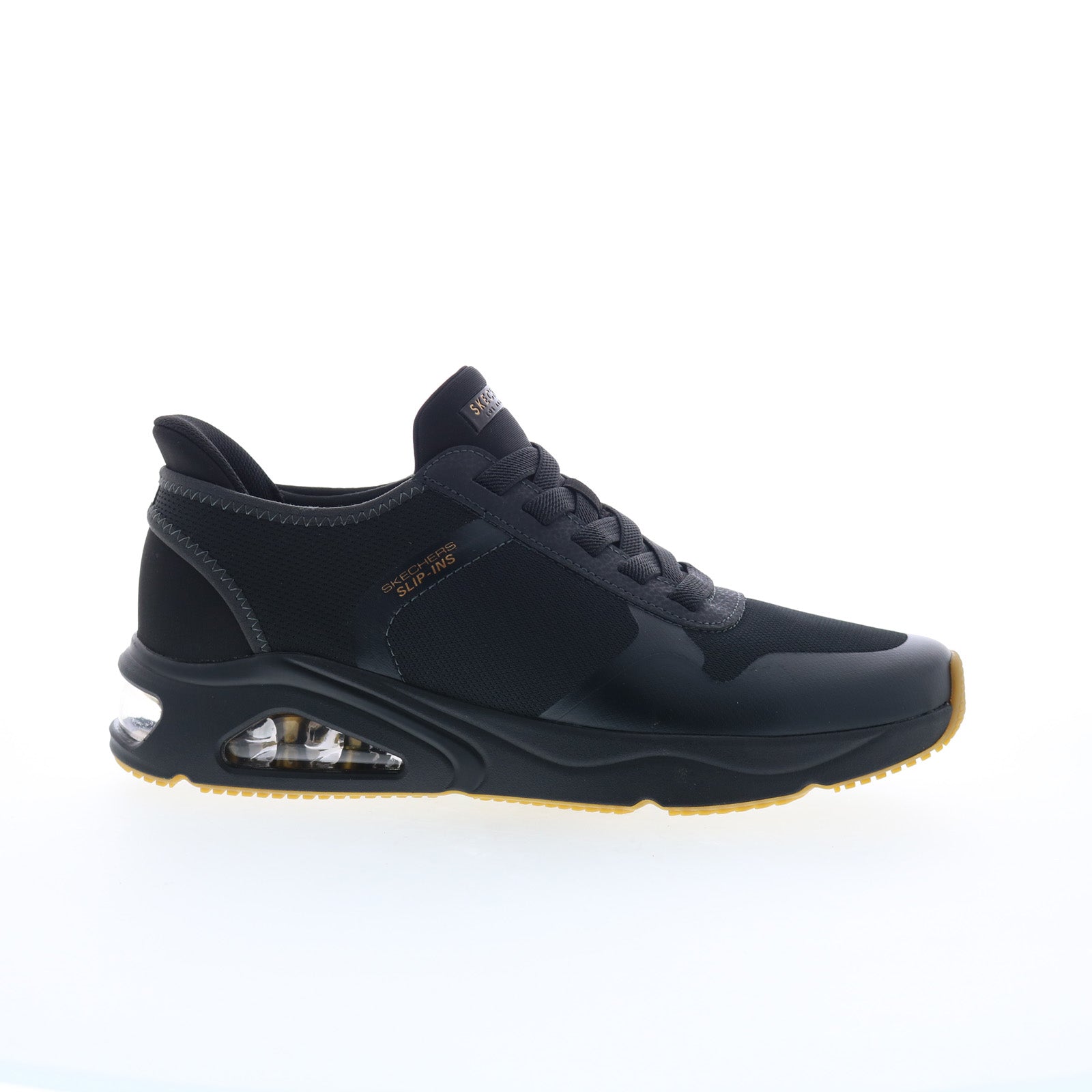 Skechers Tres Air Uno Necessairy 183093 Mens Black Lifestyle Sneakers Shoes Discount
