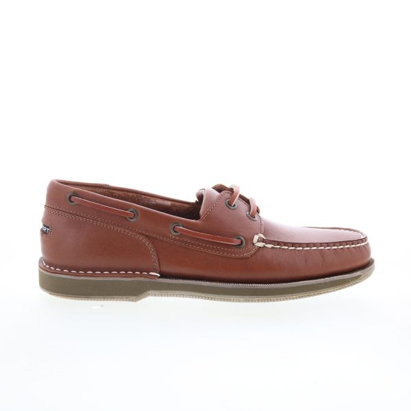 Rockport Perth K55031 Mens Brown Leather Loafers & Slip Ons Boat Shoes Sale