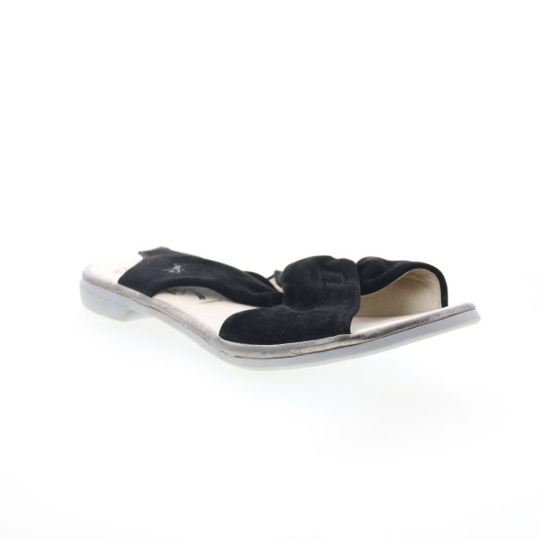 Fly London Cabi CABI168FLY-000 Womens Black Leather Strap Sandals Shoes For Sale - Image 2