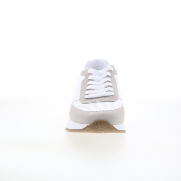 Calvin Klein Picio CMPICIO Mens White Mesh Lace Up Lifestyle Sneakers Shoes Supply - Image 2