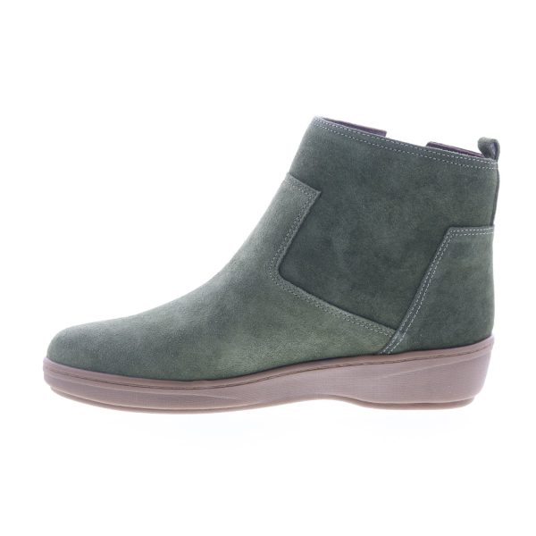Easy Spirit Sol SESOL Womens Green Suede Zipper Casual Dress Boots Supply - Image 3