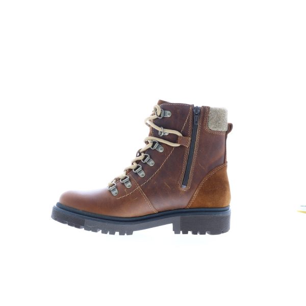 Bos. & Co. Axel Womens Brown Leather Lace Up Casual Dress Boots Cheap - Image 5