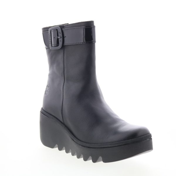 Fly London Bepp BEPP396FLY-008 Womens Black Leather Casual Dress Boots Online Sale - Image 2
