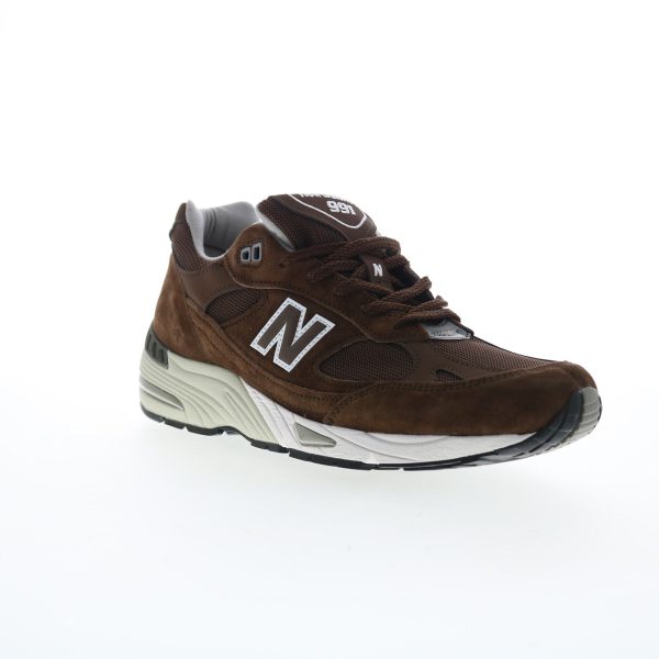 New Balance 991 XM991BGW Mens Brown Suede Lifestyle Sneakers Shoes Supply - Image 2