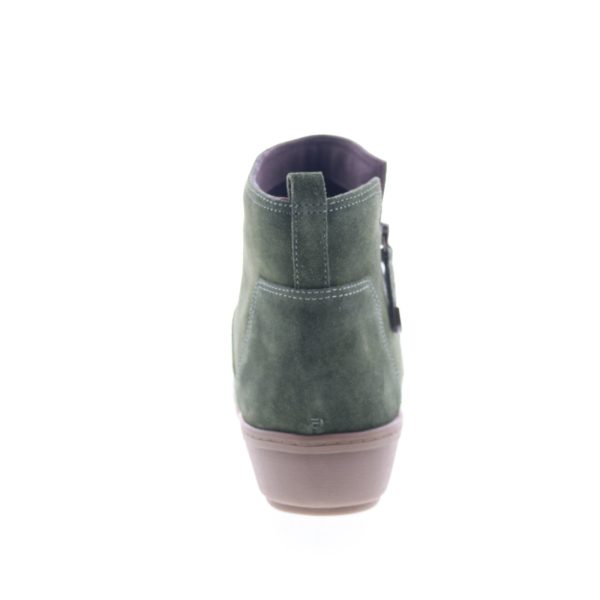 Easy Spirit Sol SESOL Womens Green Suede Zipper Casual Dress Boots Supply - Image 4