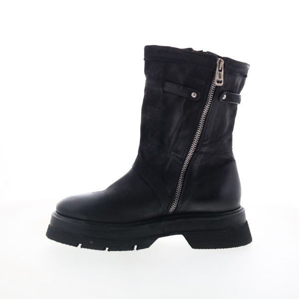 A.S. 98 Vinson Womens Black Leather Zipper Casual Dress Boots Supply - Image 5