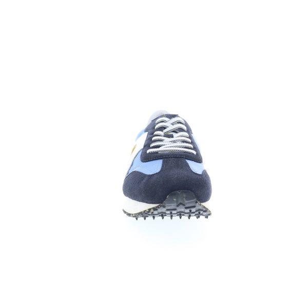 Ambitious 11538 Mens Blue Suede Lace Up Lifestyle Sneakers Shoes Online - Image 2