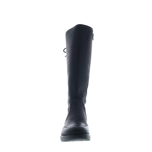Bionica Epping BI0004101 Womens Black Leather Lace Up Knee High Boots Online now - Image 2
