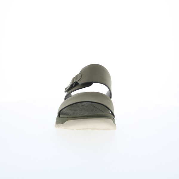 Bionica Nisha BI0020066 Womens Green Suede Strap slides Sandals Shoes For Sale - Image 2