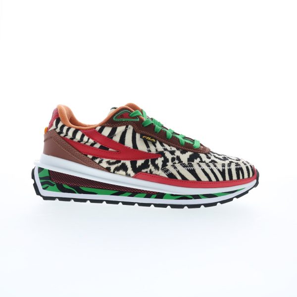 Fila Renno Animal 1RM01964-223 Mens White Leather Lifestyle Sneakers Shoes Cheap