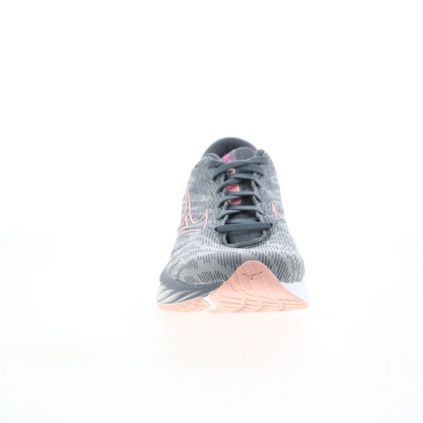 Mizuno Wave Rider 26 J1GD225421 Womens Gray Canvas Athletic Running Shoes Online - Image 2
