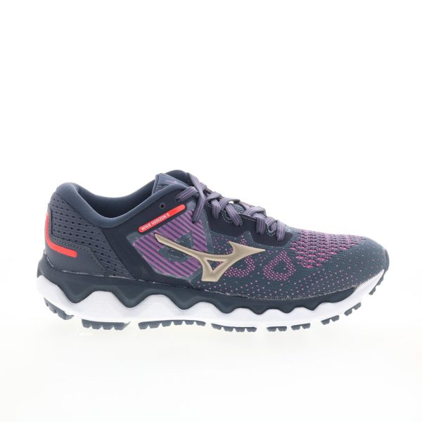 Mizuno Wave Horizon 5 J1GD212642 Womens Blue Mesh Athletic Running Shoes on Sale
