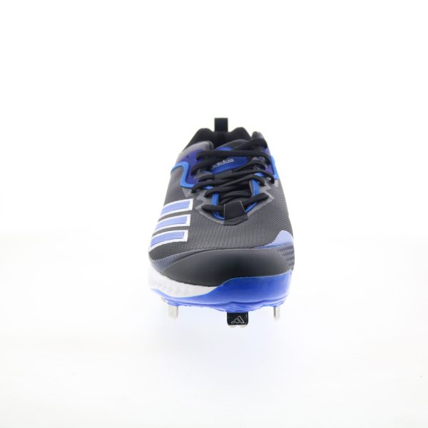 Adidas Icon 6 Bounce FV9350 Mens Black Athletic Baseball Cleats Shoes Supply - Image 2