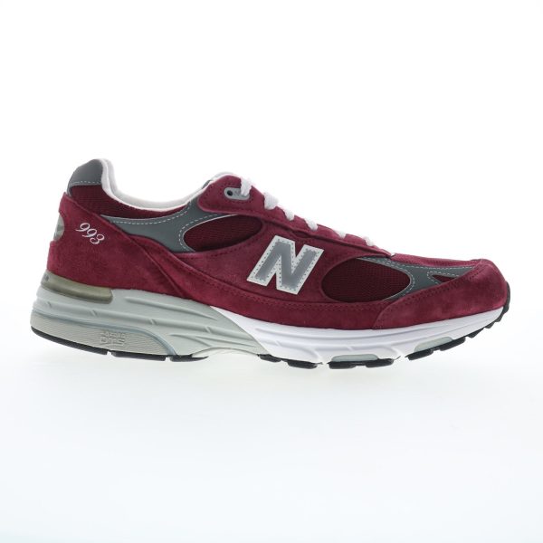 New Balance 993 MR993BU Mens Burgundy Suede Lifestyle Sneakers Shoes Online Sale