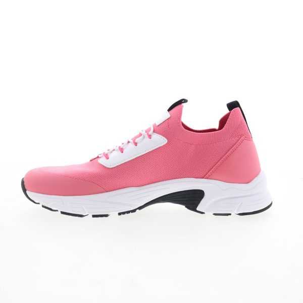 Calvin Klein Vianna KCVIANNA Womens Pink Mesh Lifestyle Sneakers Shoes For Cheap - Image 3