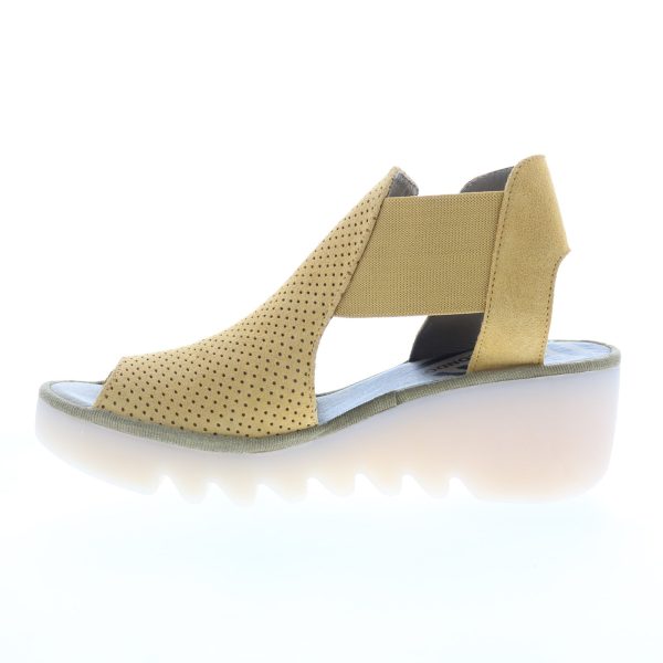 Fly London Biga BIGA412FLY-001 Womens Brown Suede Wedges Sandals Shoes For Sale - Image 5