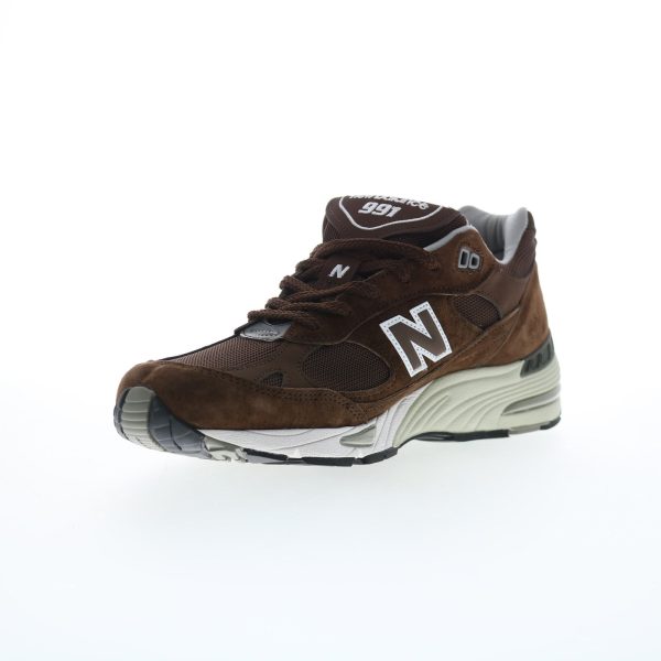 New Balance 991 XM991BGW Mens Brown Suede Lifestyle Sneakers Shoes Supply - Image 4