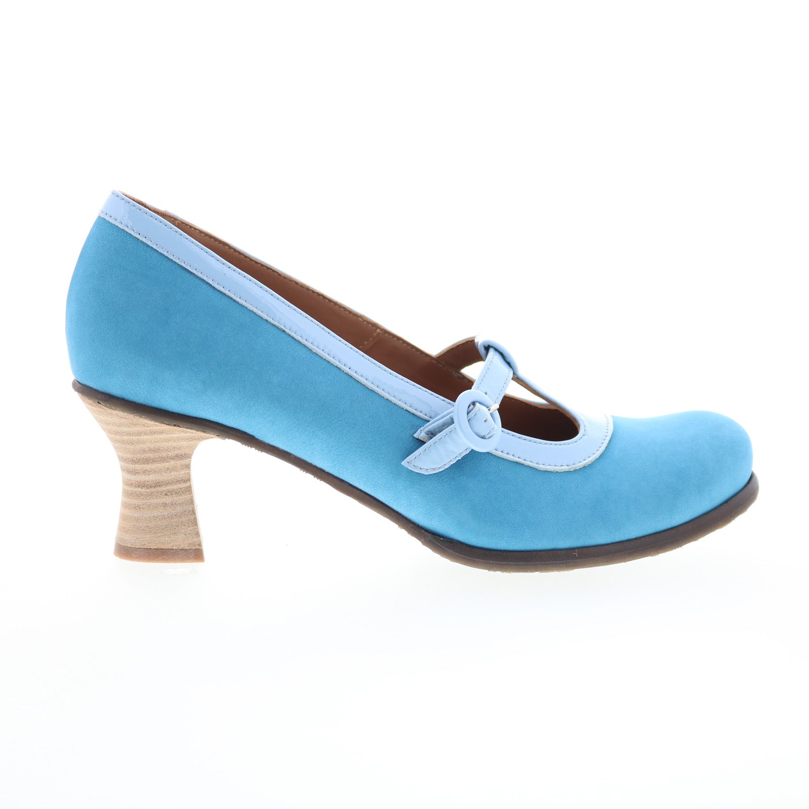 Fly London Begi BEGI085FLY-000 Womens Blue Leather Pumps Heels Shoes Sale