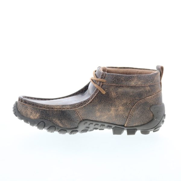 Jama Old West MB2055 Mens Brown Leather Oxfords & Lace Ups Casual Shoes Online now - Image 3