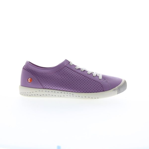 Softinos Ica ICA388SOF-049 Womens Purple Leather Lifestyle Sneakers Shoes For Sale