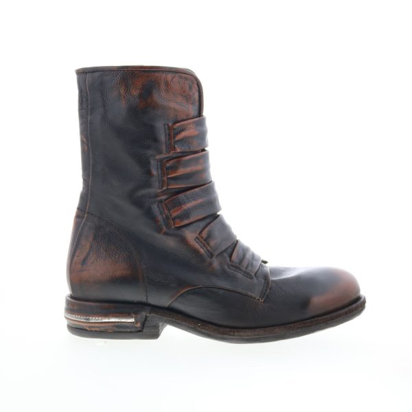 A.S. 98 Traver Womens Brown Leather Zipper Casual Dress Boots Fashion