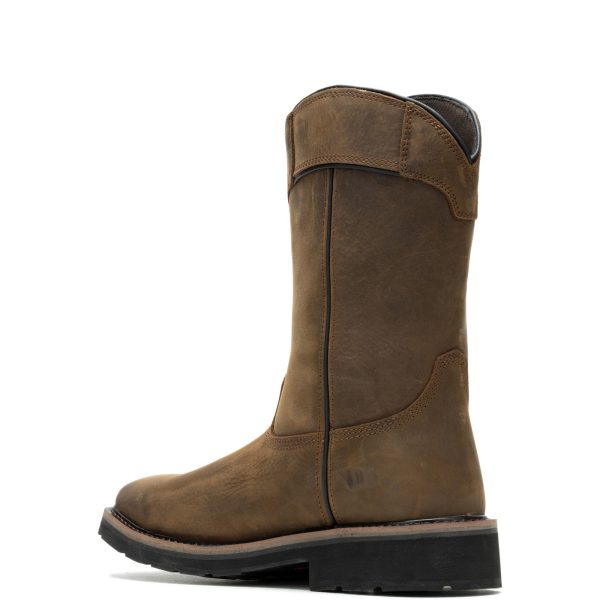 Wolverine Rancher Pulltab Waterproof W230053 Mens Brown Leather Work Boots Sale - Image 3