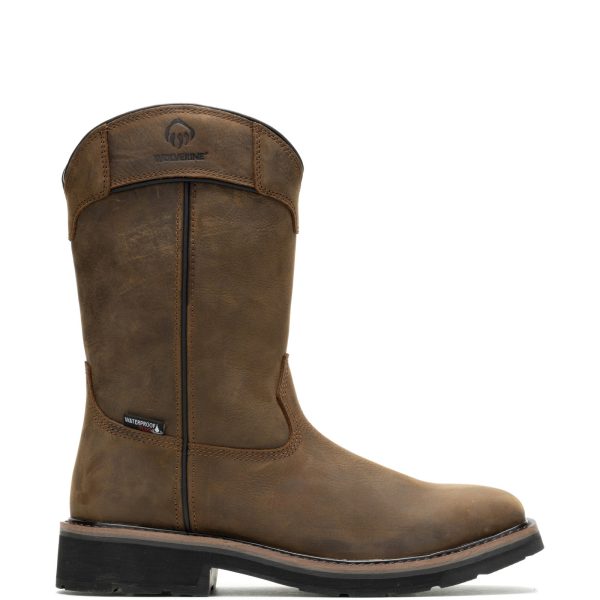 Wolverine Rancher Pulltab Waterproof W230053 Mens Brown Leather Work Boots Sale