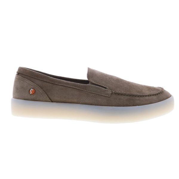 Softinos Rusy RUSY755SOF-003 Mens Brown Suede Loafers & Slip Ons Casual Shoes Online now