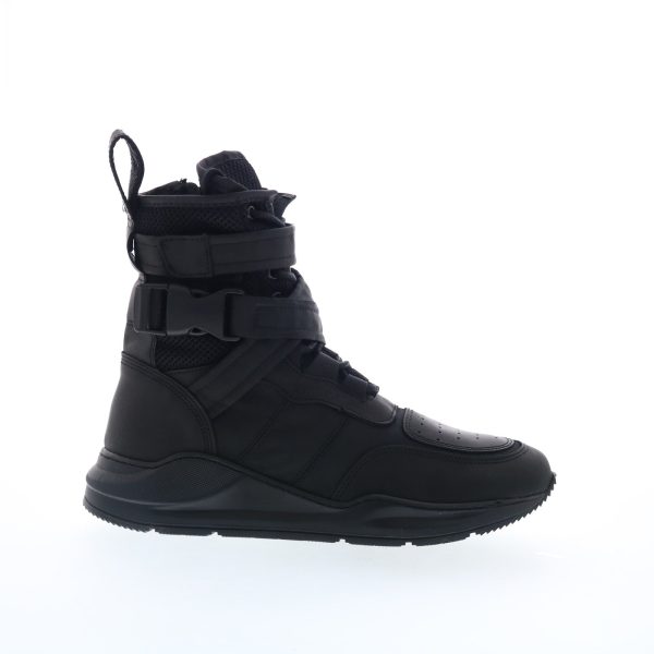 Steve Madden Zerodays ZER006M1 Mens Black Leather Zipper Casual Dress Boots Discount