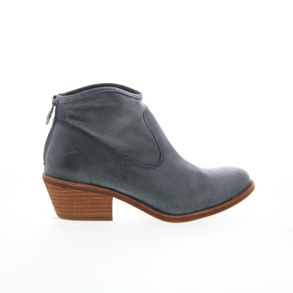 Sofft Amberly SF0035627 Womens Blue Suede Zipper Ankle & Booties Boots Online