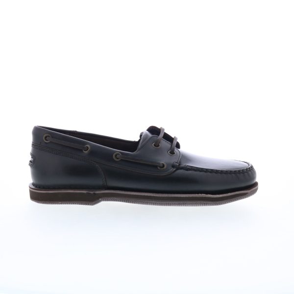 Rockport Perth K54692 Mens Brown Wide Loafers & Slip Ons Boat Shoes For Sale