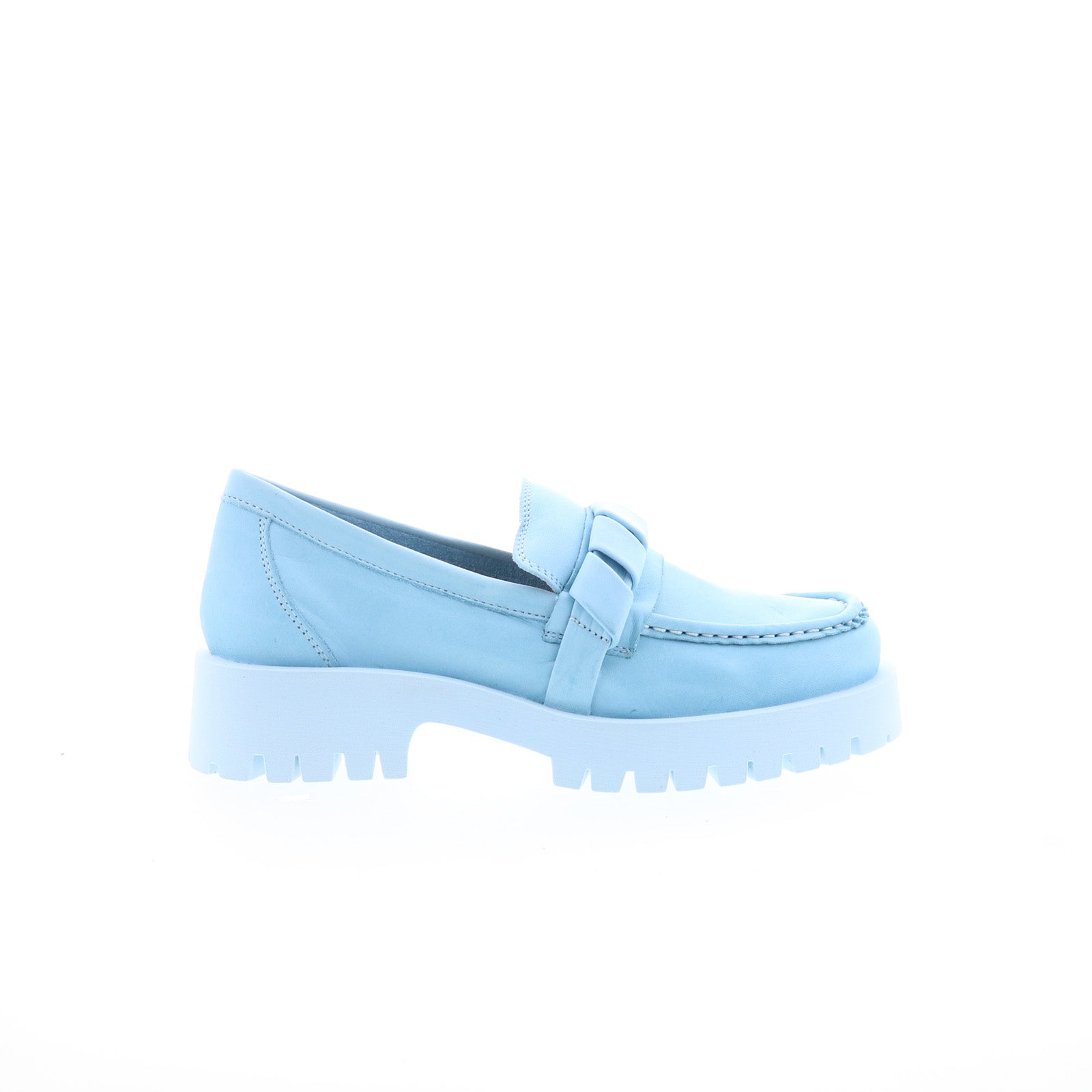 Miz Mooz Vicky Womens Blue Leather Slip On Loafers & Slip Ons Casual Shoes Online Sale