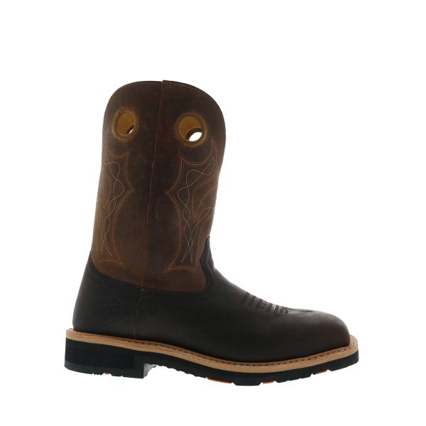 Hoss Spitfire 92040 Mens Brown Leather Lace Up Work & Safety Boots Discount
