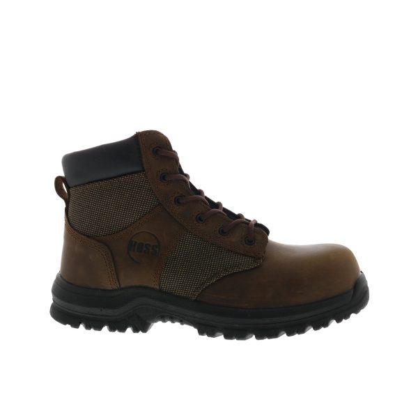 Hoss Mason 60245 Mens Brown Wide Leather Lace Up Work & Safety Boots Supply