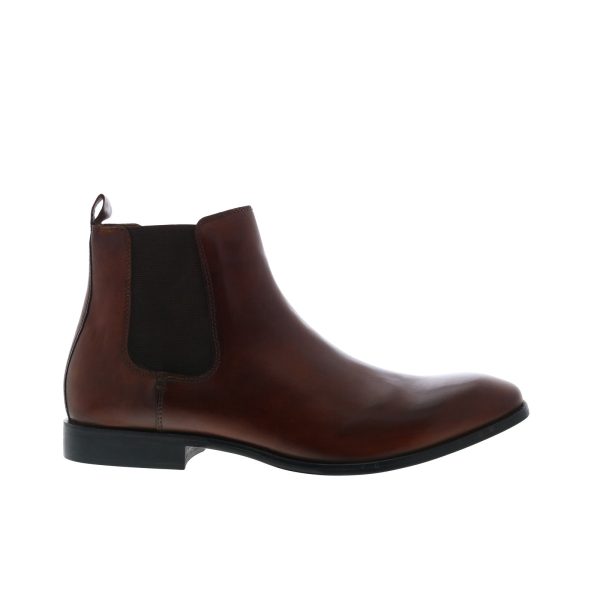 Steve Madden Owner OWNE01M1 Mens Brown Leather Slip On Chelsea Boots Online