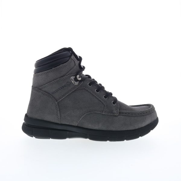 Wolverine Karlin Moc Toe 6  Boot W080095 Mens Gray Suede Casual Dress Boots For Cheap