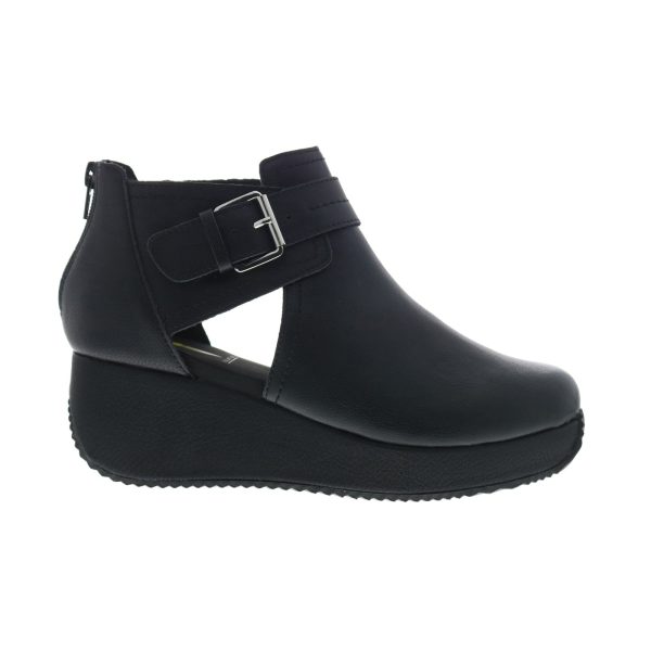 Volatile Flagstaff PV306 Womens Black Leather Zipper Ankle & Booties Boots Sale