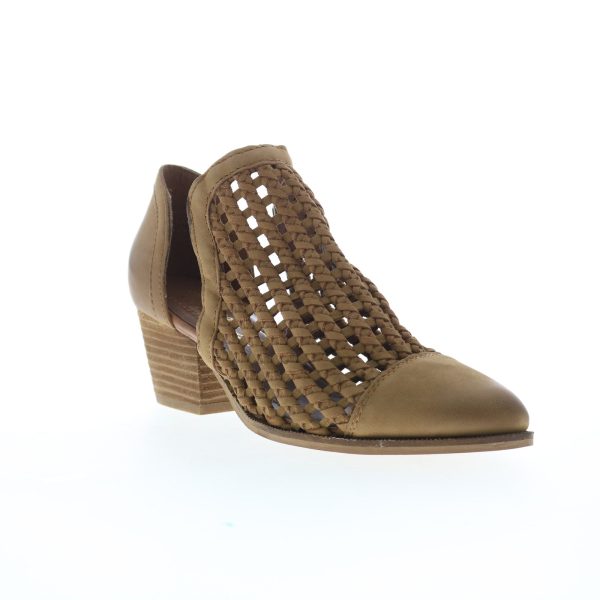 Sbicca Sycamore PS300 Womens Brown Leather Slip On Ankle & Booties Boots Cheap - Image 2