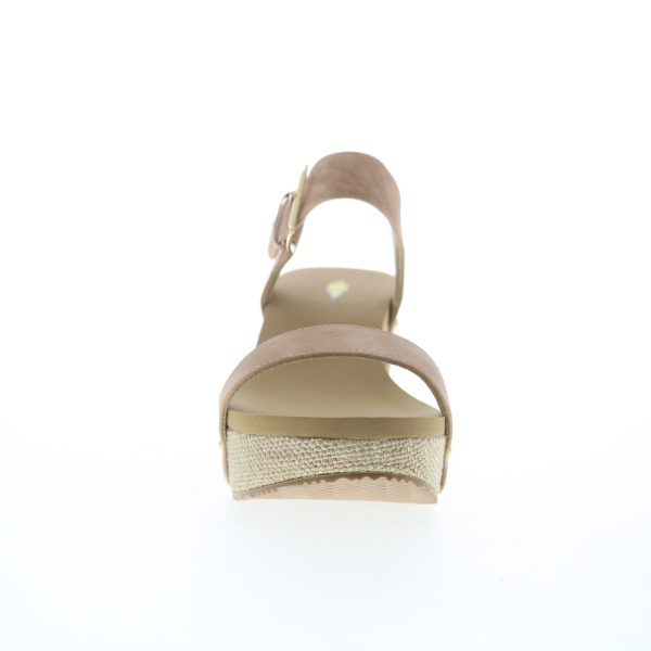 Volatile Aubree PV122 Womens Beige Synthetic Hook & Loop Wedges Sandals Shoes Supply - Image 3