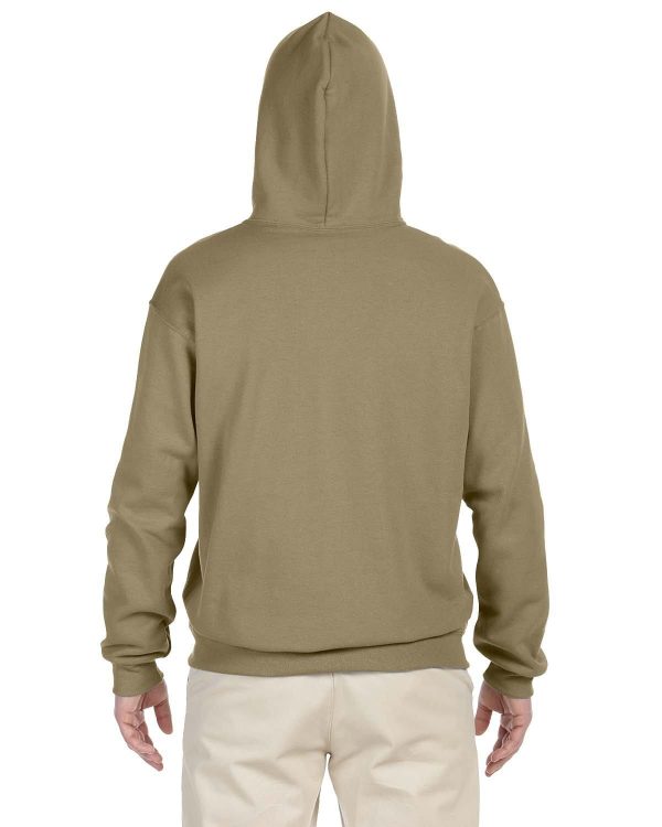 Jerzees 50 50 Hooded Sweatshirt | Khaki For Sale - Image 2