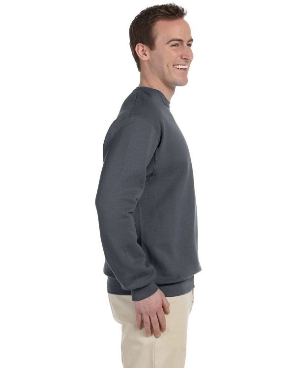 Jerzees 50 50 Crewneck Sweatshirt | Charcoal Grey Online - Image 3