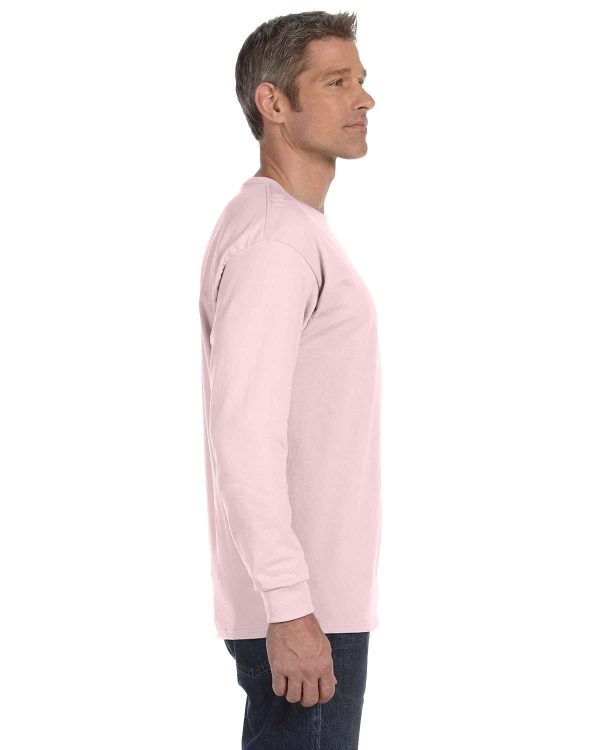 Jerzees DRI-POWER ACTIVE Long Sleeve T-Shirt | Classic Pink Sale - Image 3