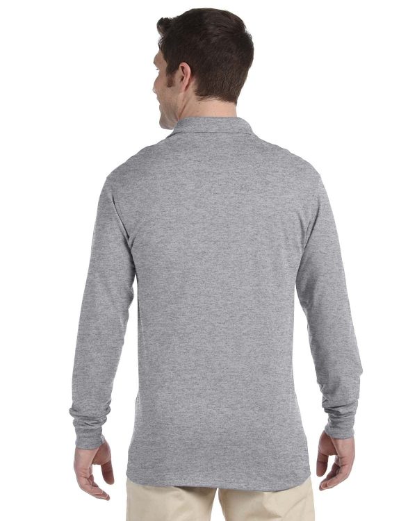 Jerzees 50 50 Long Sleeve Jersey Knit Polo Shirt | Oxford Supply - Image 2