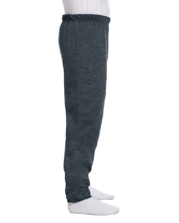 Jerzees 50 50 Fleece Sweatpants | Black Heather For Discount - Image 3