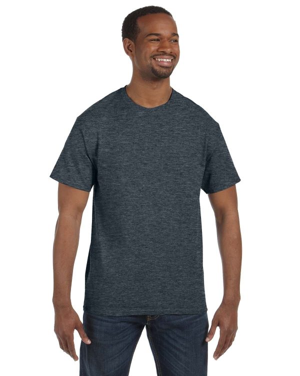 Jerzees Heavyweight 50 50 T-Shirt | Black Heather on Sale