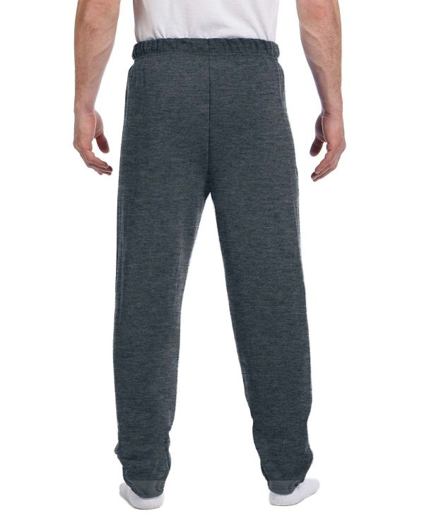 Jerzees 50 50 Fleece Sweatpants | Black Heather For Discount - Image 2