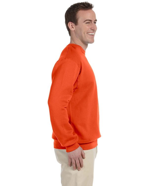 Jerzees 50 50 Crewneck Sweatshirt | Burnt Orange Hot on Sale - Image 3