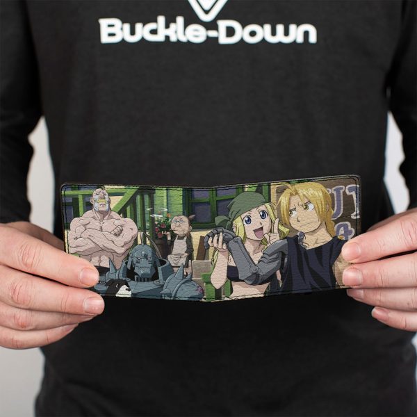 Bi-Fold Wallet - Fullmetal Alchemist Brotherhood Edward and Winry Group Porch Scene For Cheap - Image 4